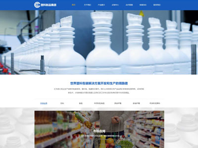 盖县塑料包装生产厂家网站设计-案例